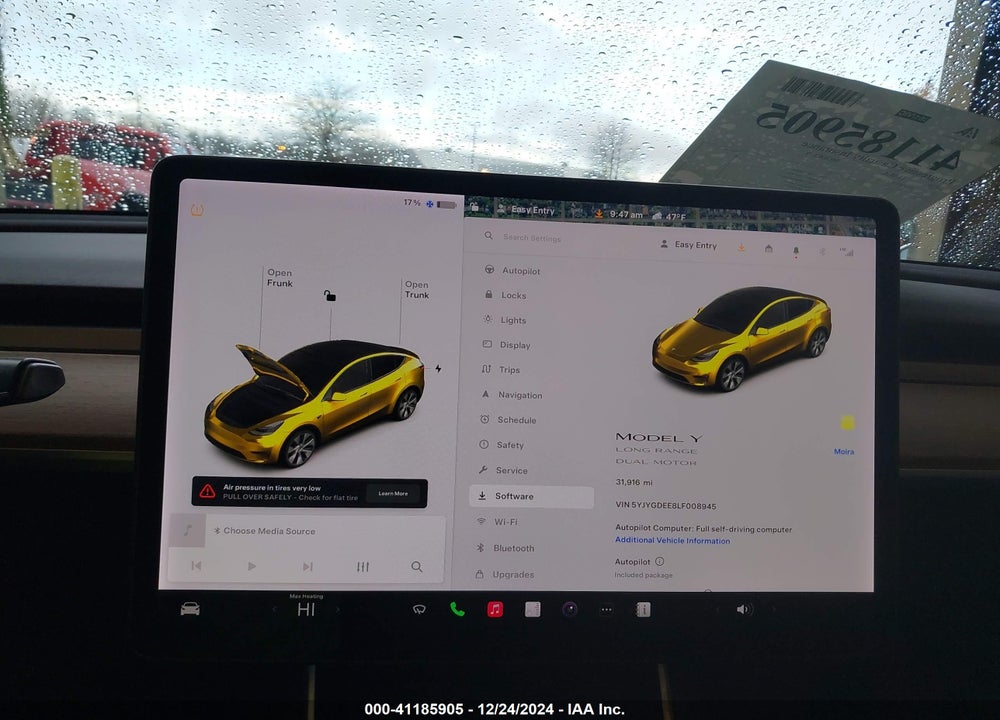 2020 TESLA MODEL Y LONG RANGE DUAL MOTOR ALL-WHEEL DRIVE VIN: 5YJYGDEE8LF008945