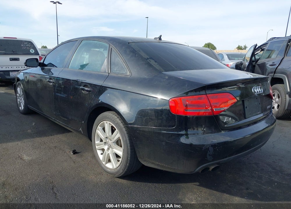2011 AUDI A4 VIN: WAUAFAFL1BN022876