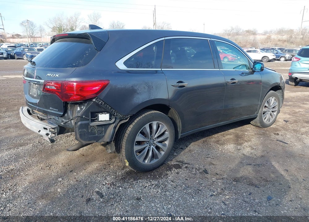 2014 ACURA MDX TECHNOLOGY PACKAGE VIN: 5FRYD4H41EB004250