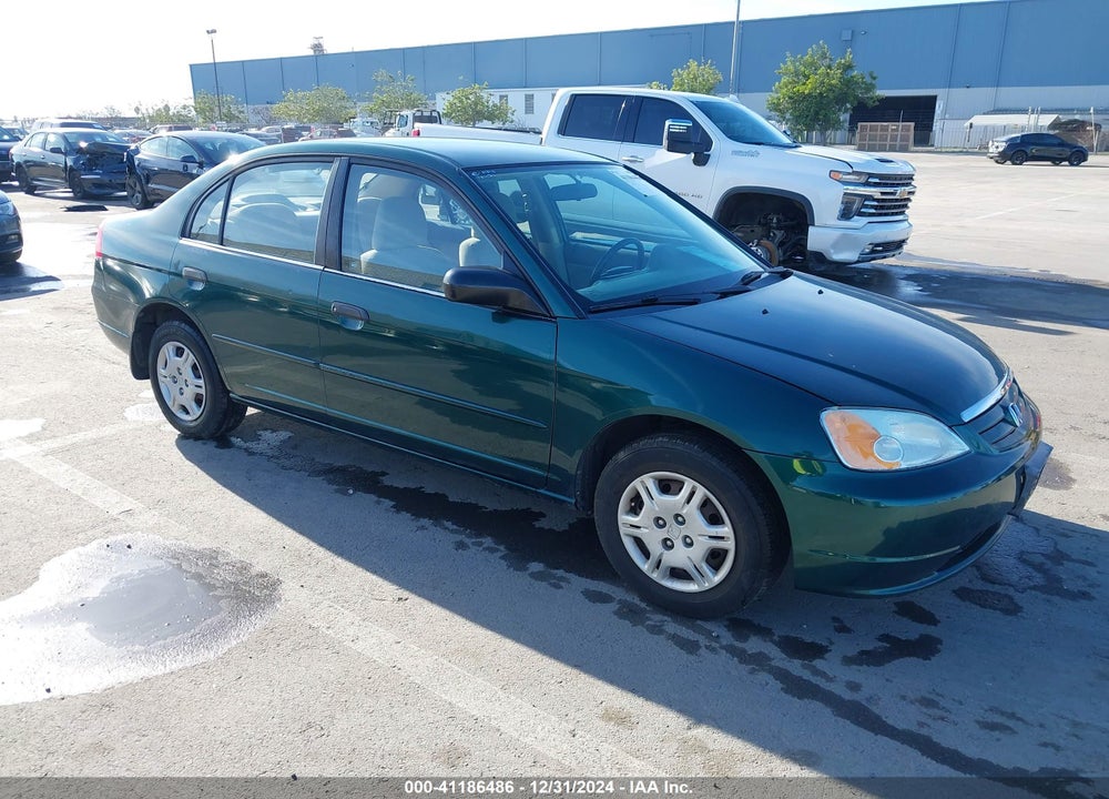 2001 HONDA CIVIC LX VIN: 2HGES16501H505477
