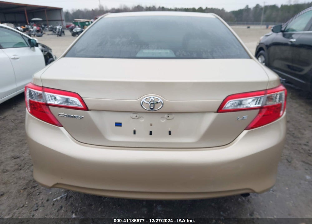 2012 TOYOTA CAMRY LE VIN: 4T4BF1FKXCR166949