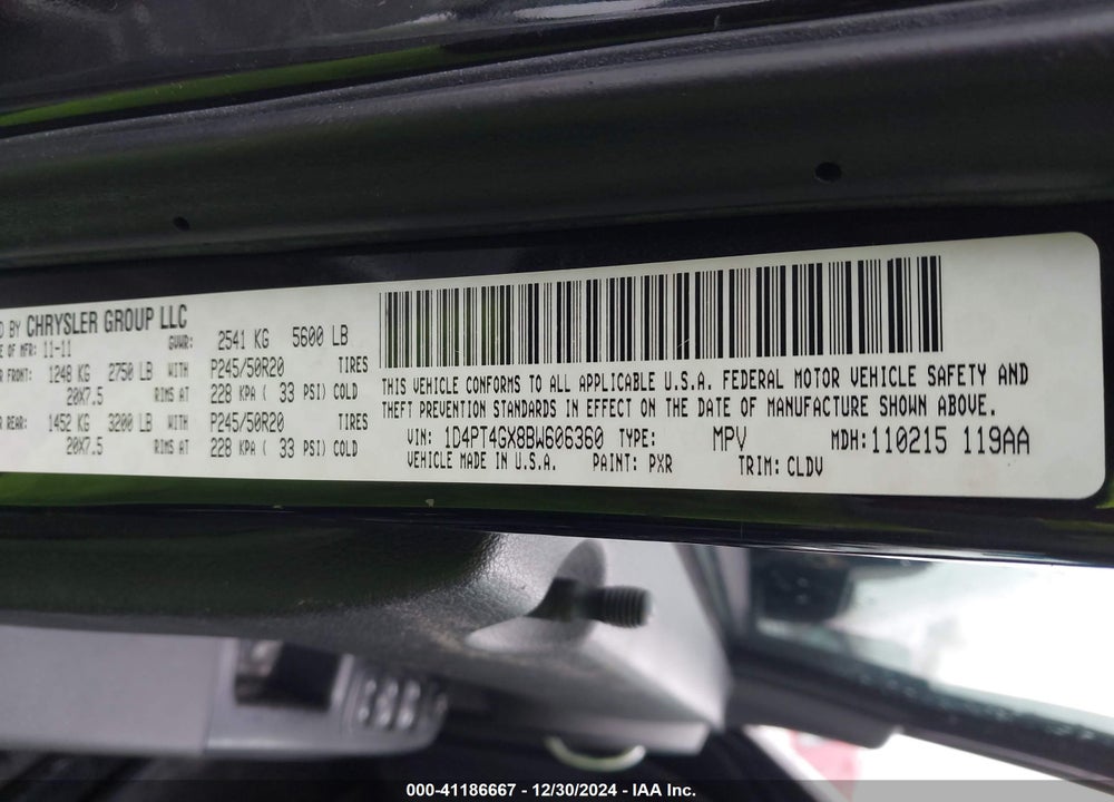 2011 DODGE NITRO HEAT VIN: 1D4PT4GX8BW606360