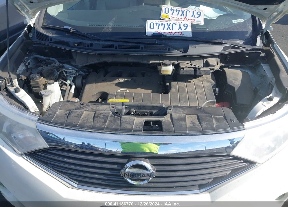 2012 NISSAN QUEST SV VIN: JN8AE2KPXC9047925