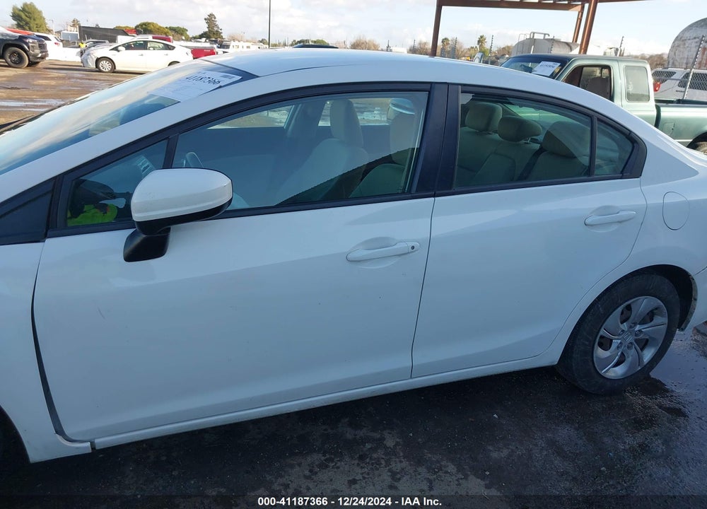 2014 HONDA CIVIC LX VIN: 2HGFB2F58EH504853