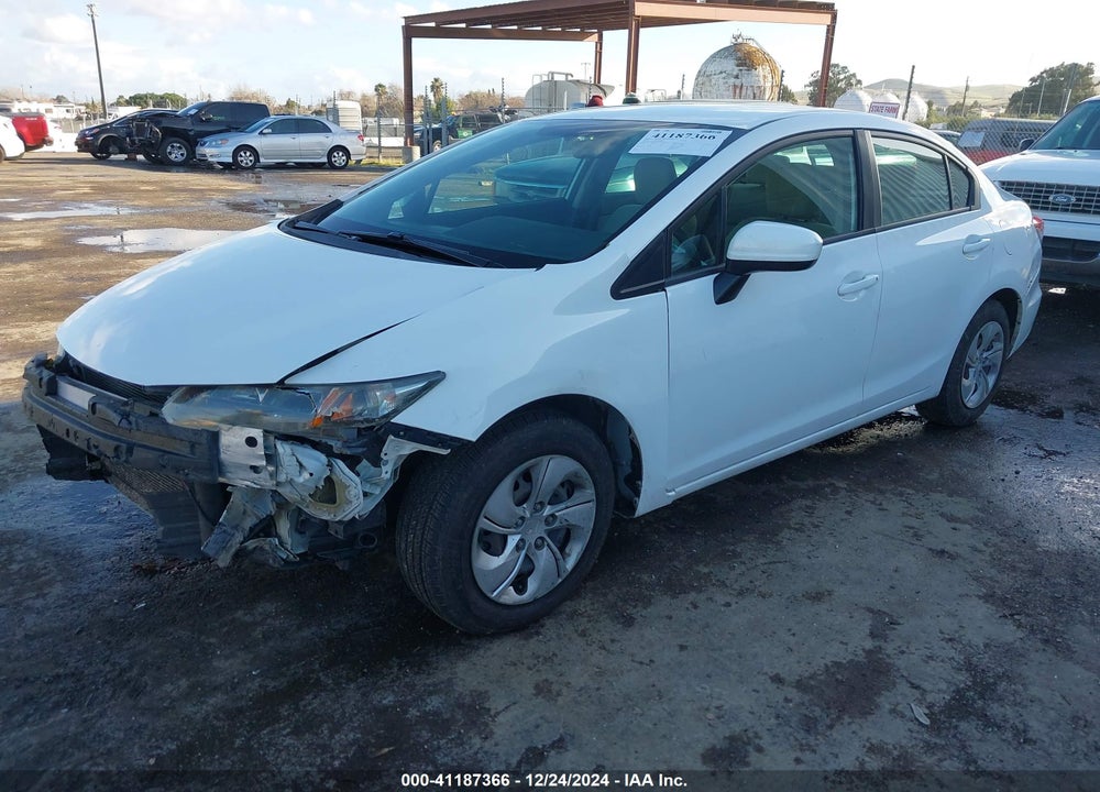 2014 HONDA CIVIC LX VIN: 2HGFB2F58EH504853