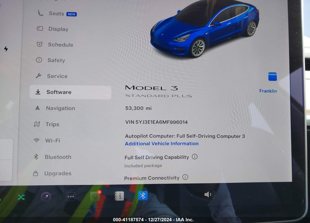 2021 TESLA MODEL 3 VIN: 5YJ3E1EA6MF996014