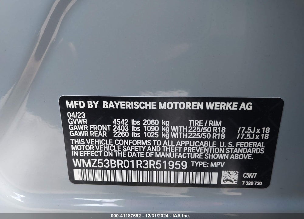 2024 MINI COUNTRYMAN COOPER S VIN: WMZ53BR01R3R51959