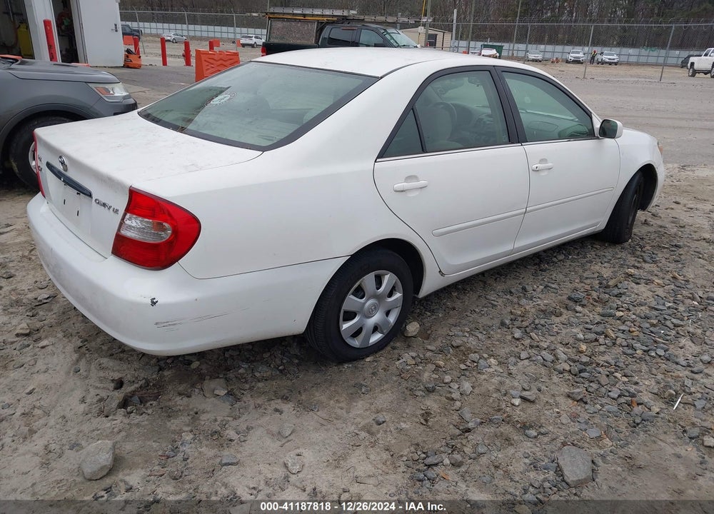 2004 TOYOTA CAMRY LE VIN: 4T1BE32K24U379233