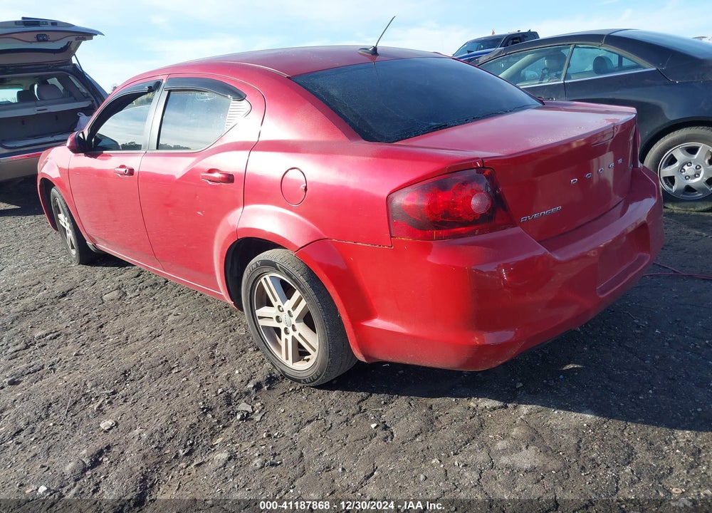 2013 AVENGER DODGE  SXT VIN: 1C3CDZCB4DN625629