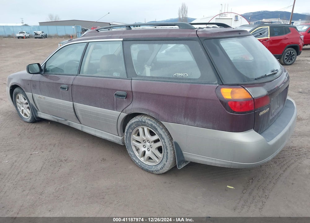 2000 SUBARU OUTBACK VIN: 4S3BH6657Y7612903