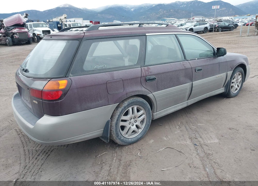 2000 SUBARU OUTBACK VIN: 4S3BH6657Y7612903