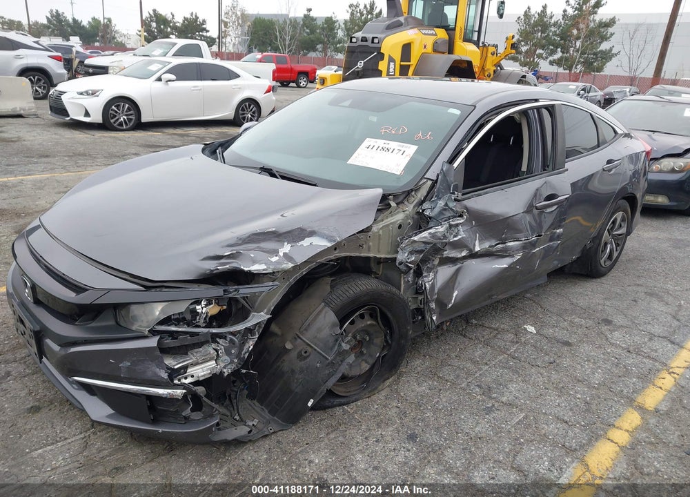 2019 HONDA CIVIC LX VIN: 19XFC2F60KE201254