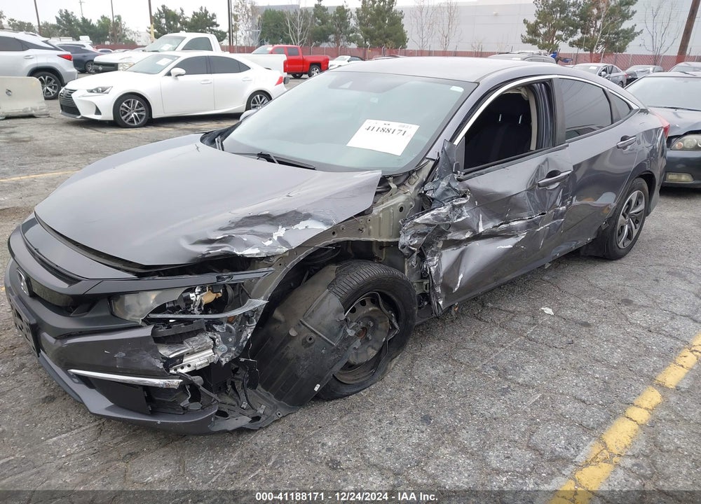2019 HONDA CIVIC LX VIN: 19XFC2F60KE201254