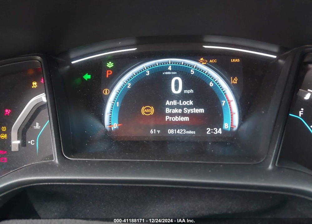 2019 HONDA CIVIC LX VIN: 19XFC2F60KE201254