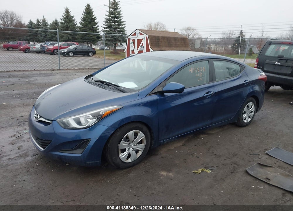 2016 HYUNDAI ELANTRA VIN: 5NPDH4AE0GH785905
