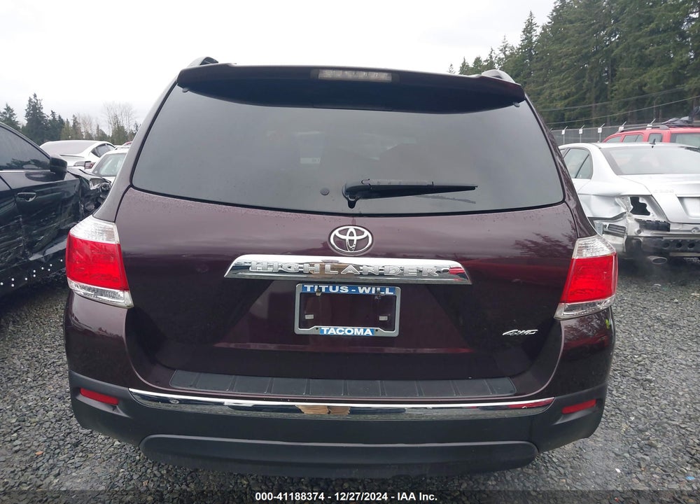2011 TOYOTA HIGHLANDER SE V6 VIN: 5TDBK3EH7BS041552