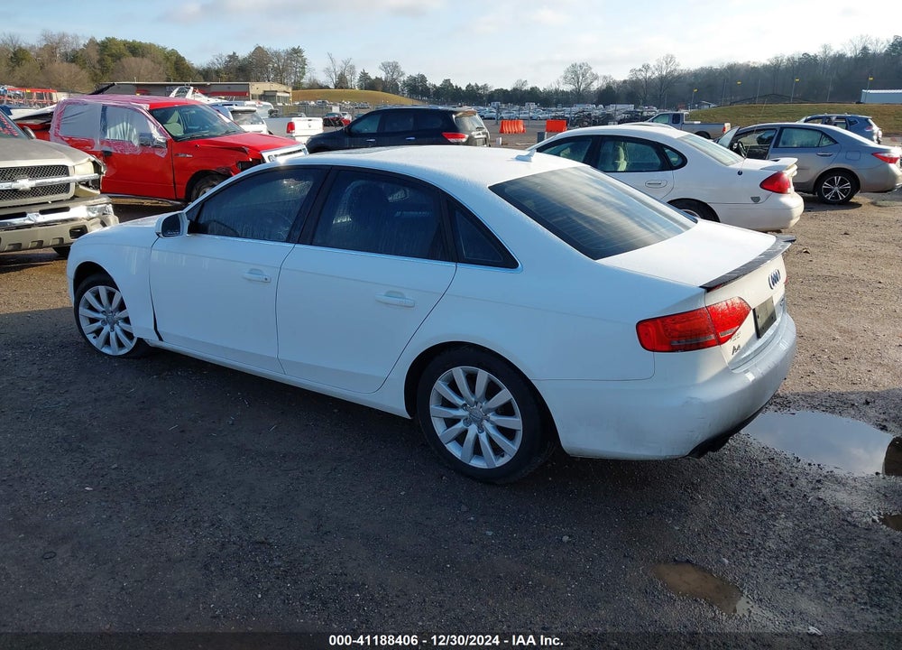 2012 AUDI A4 VIN: WAUBFAFL0CN021210