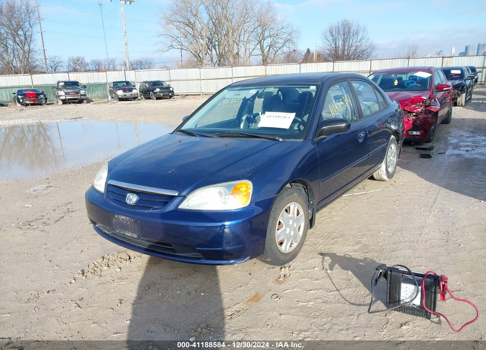 2003 HONDA CIVIC LX VIN: 1HGES165X3L037201