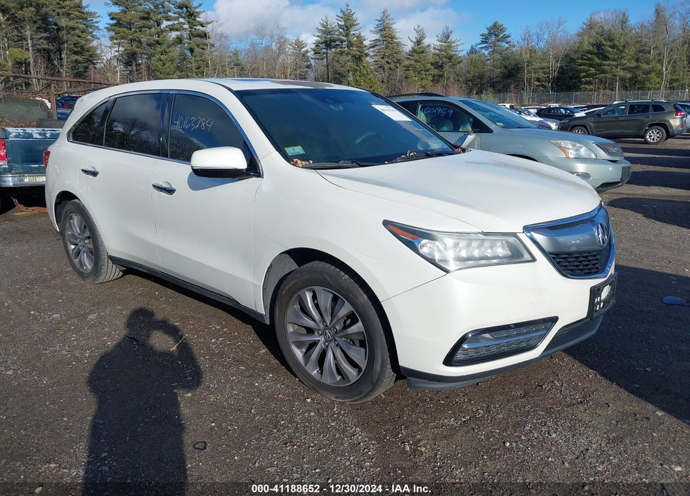 2014 ACURA MDX TECHNOLOGY PACKAGE VIN: 5FRYD4H48EB039173