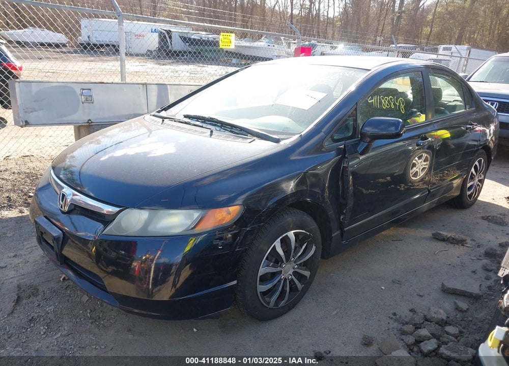 2008 HONDA CIVIC LX VIN: 1HGFA16588L042847