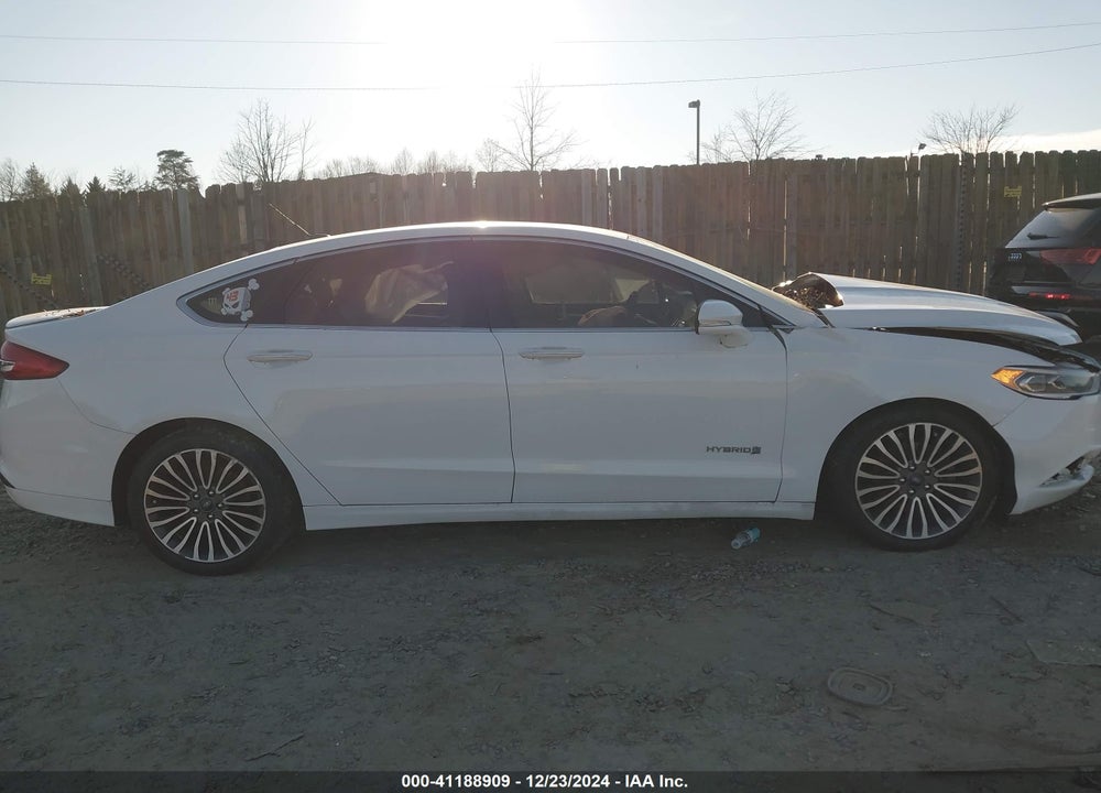2018 FORD FUSION HYBRID TITANIUM VIN: 3FA6P0RUXJR131617
