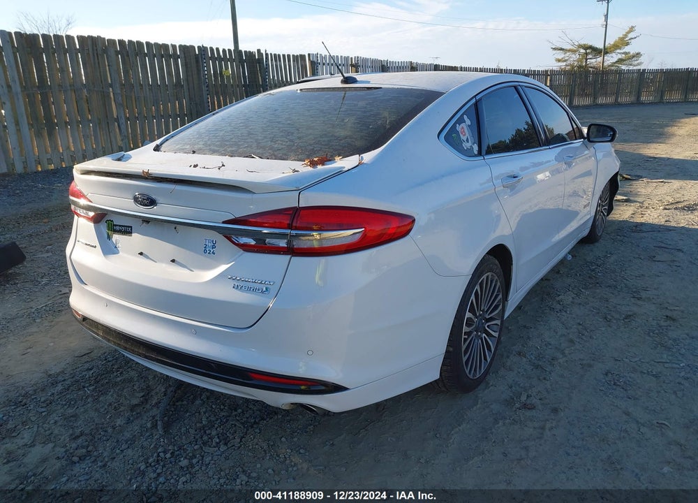 2018 FORD FUSION HYBRID TITANIUM VIN: 3FA6P0RUXJR131617