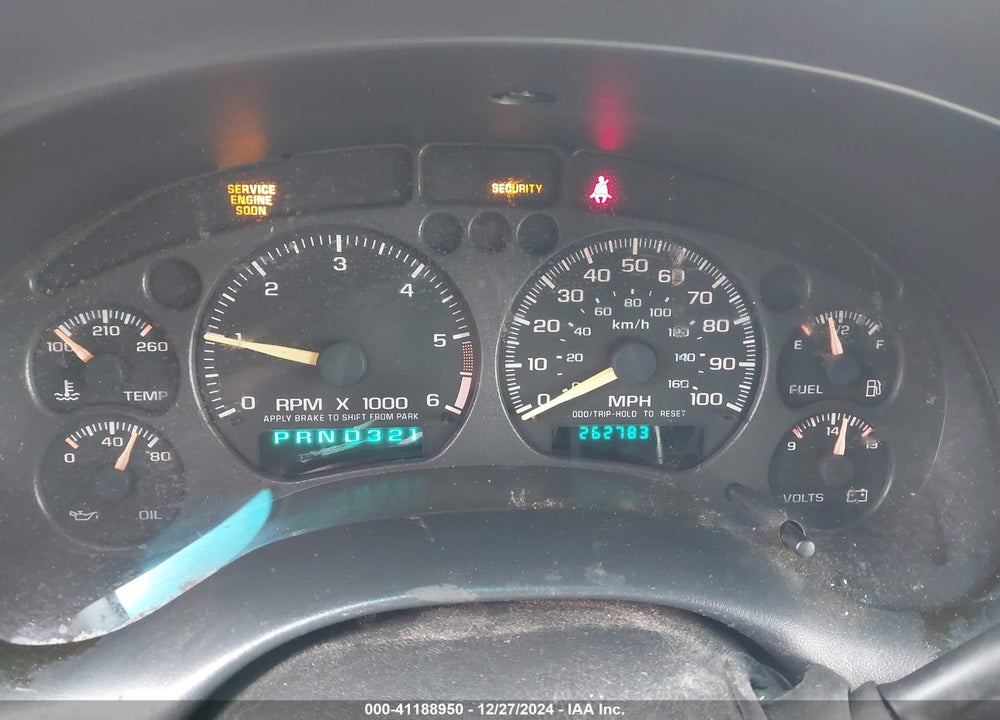 2001 CHEVROLET BLAZER LT VIN: 1GNCS13W312125925