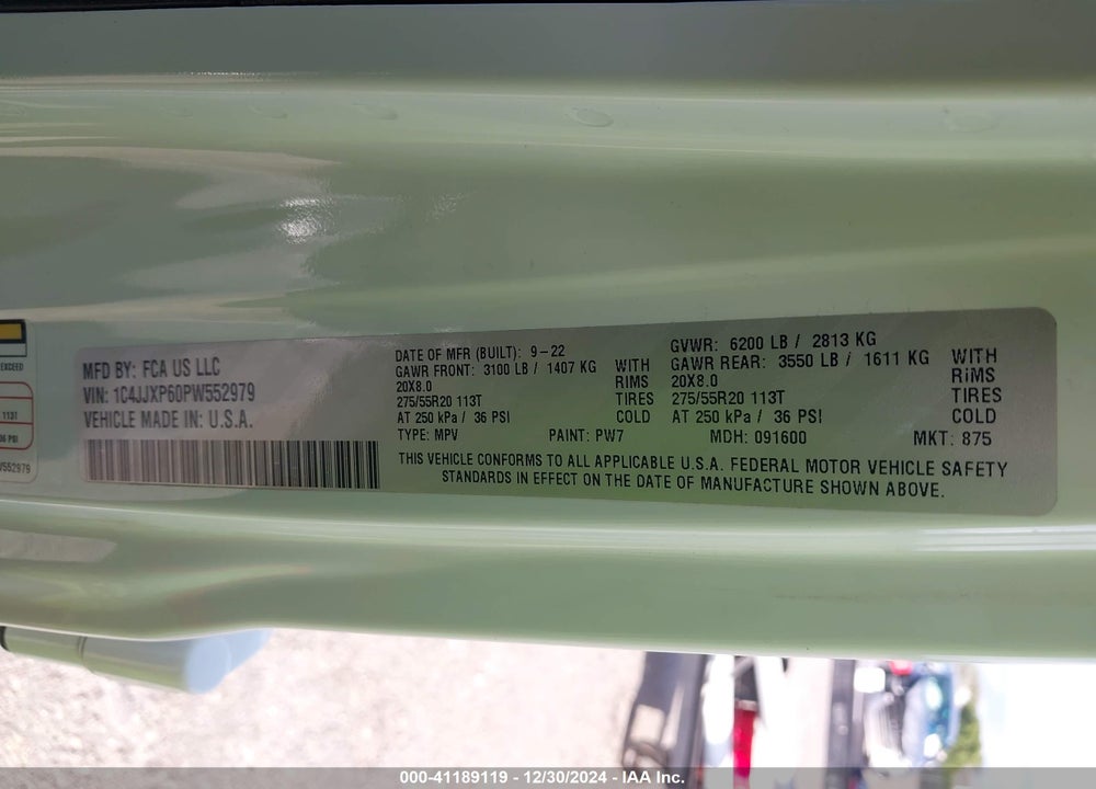 2023 JEEP WRANGLER 4XE SAHARA 4X4 VIN: 1C4JJXP60PW552979