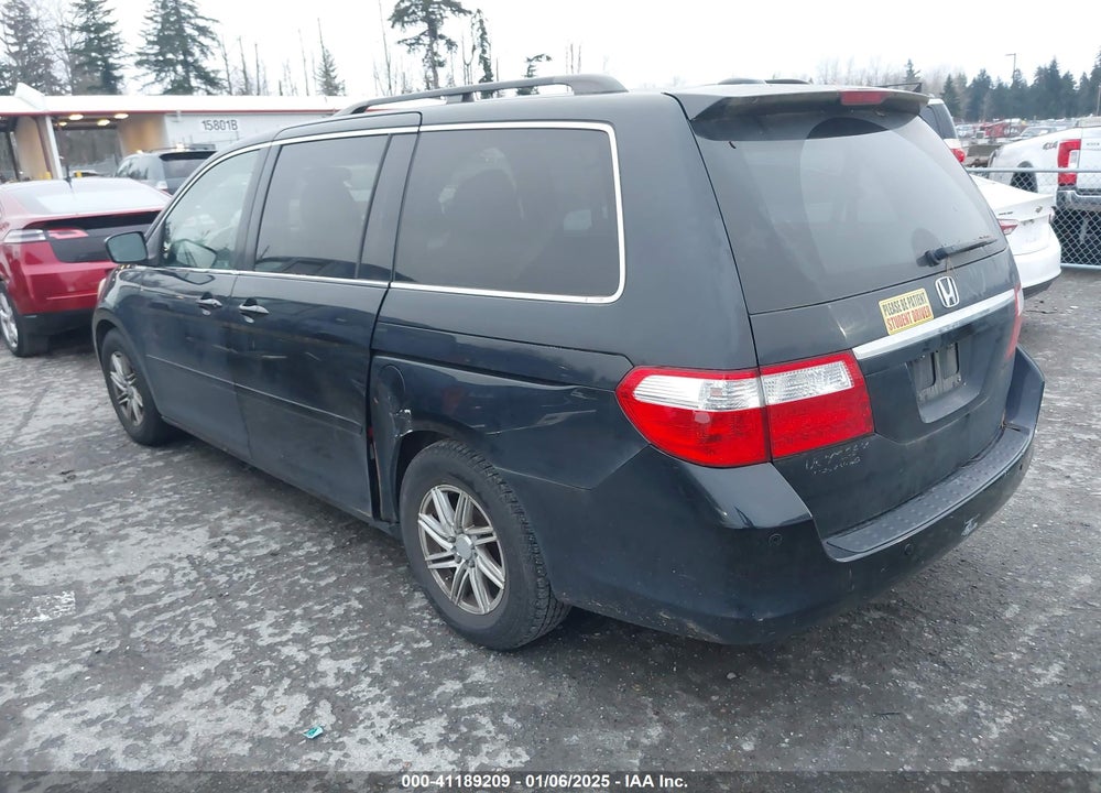 2007 HONDA ODYSSEY TOURING VIN: 5FNRL38867B105776