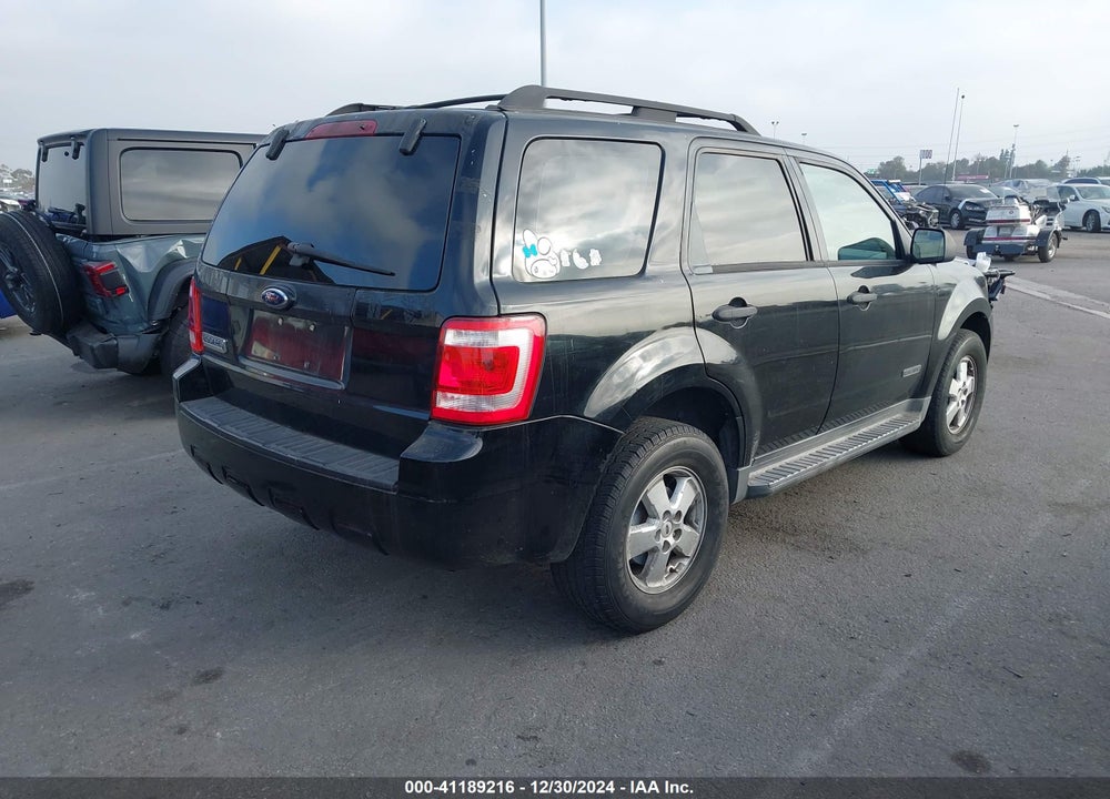 2008 FORD ESCAPE XLS/XLS MANUAL VIN: 1FMCU02Z88KC24755