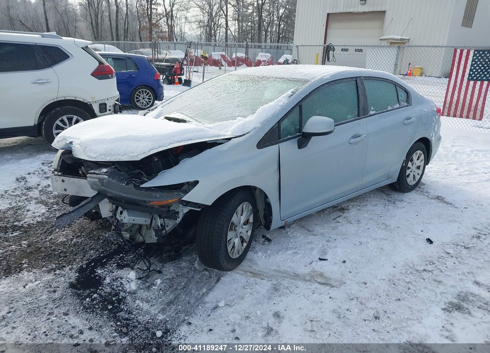 2012 HONDA CIVIC SDN LX VIN: 19XFB2F5XCE069471