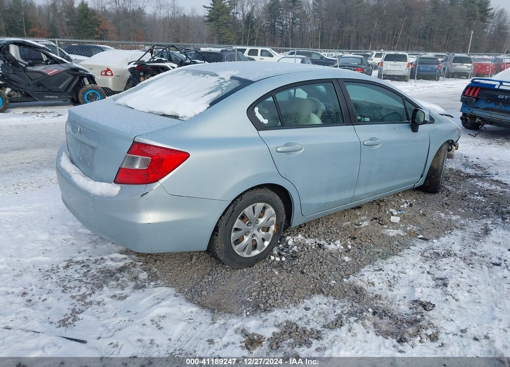 2012 HONDA CIVIC SDN LX VIN: 19XFB2F5XCE069471