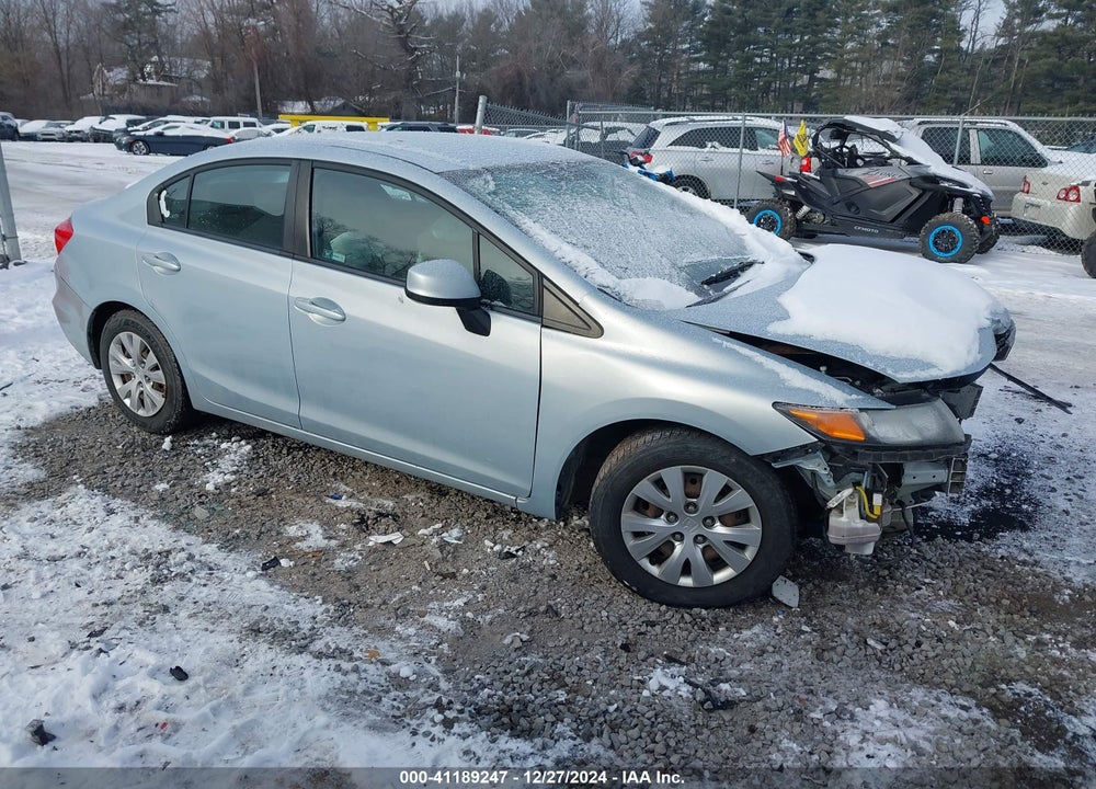2012 HONDA CIVIC SDN LX VIN: 19XFB2F5XCE069471