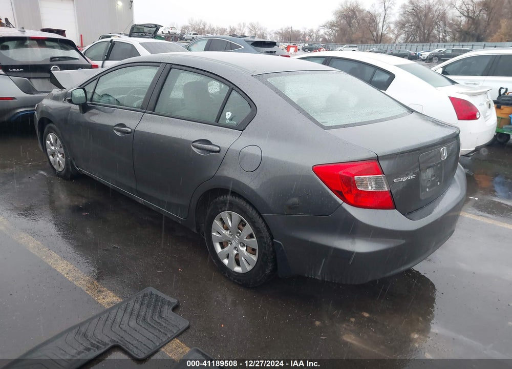 2012 HONDA CIVIC SDN LX VIN: 19XFB2F52CE017428