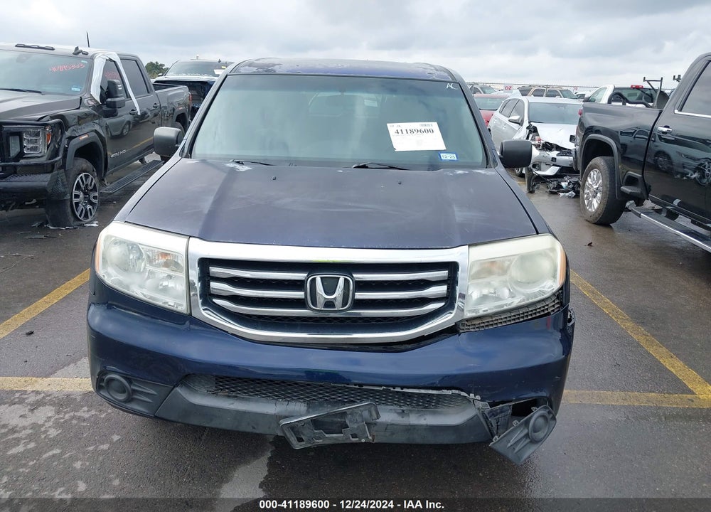 2013 HONDA PILOT LX VIN: 5FNYF3H27DB005020