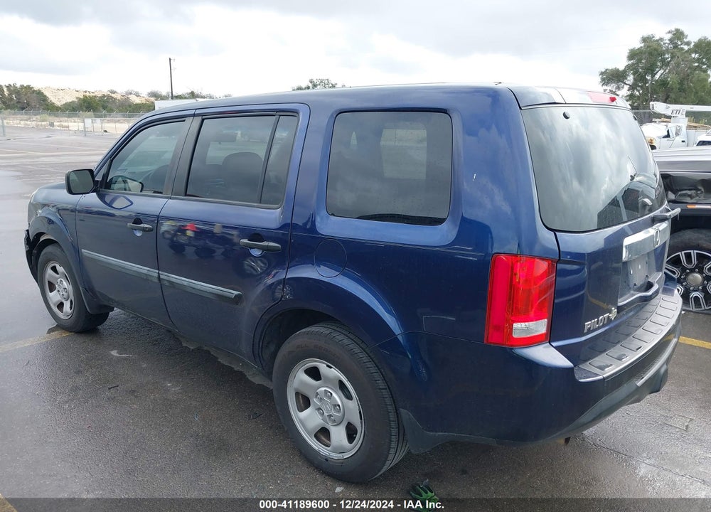 2013 HONDA PILOT LX VIN: 5FNYF3H27DB005020