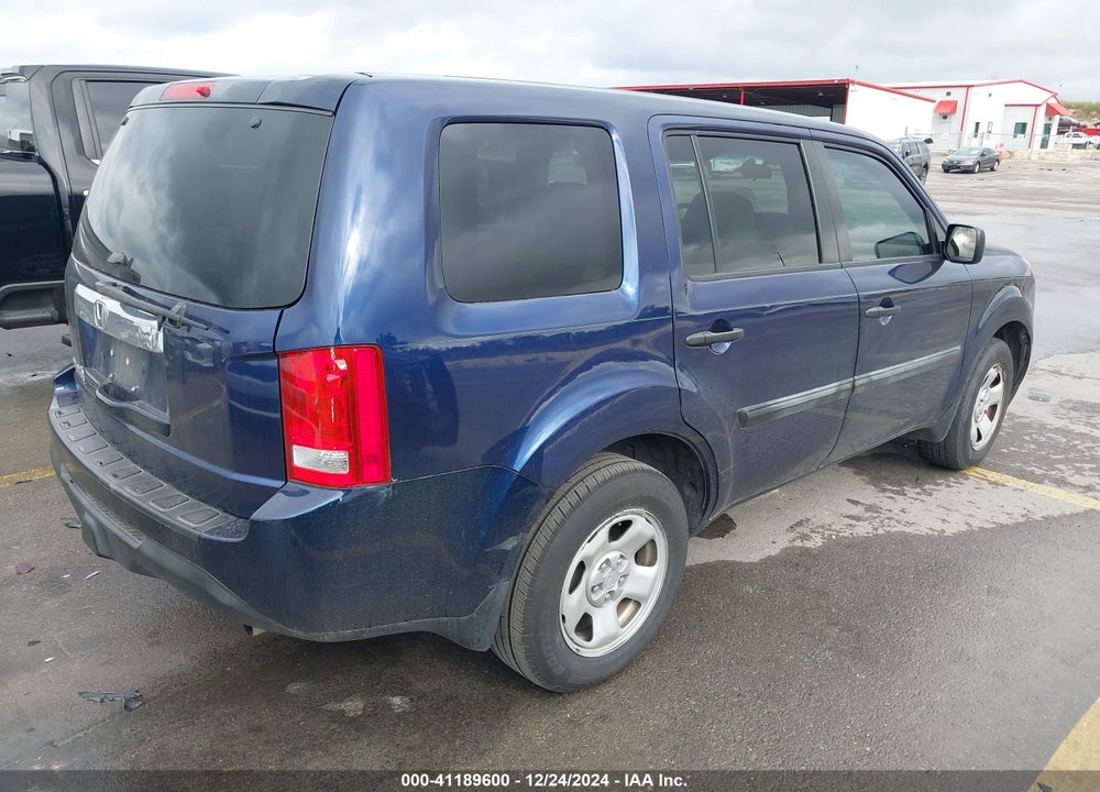 2013 HONDA PILOT LX VIN: 5FNYF3H27DB005020