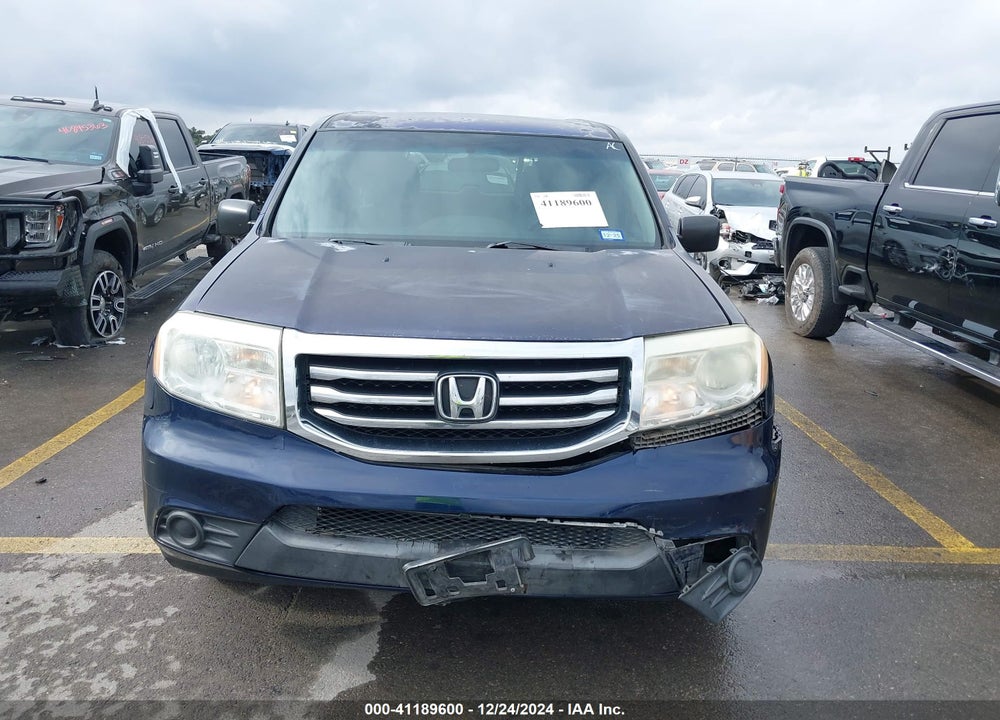 2013 HONDA PILOT LX VIN: 5FNYF3H27DB005020