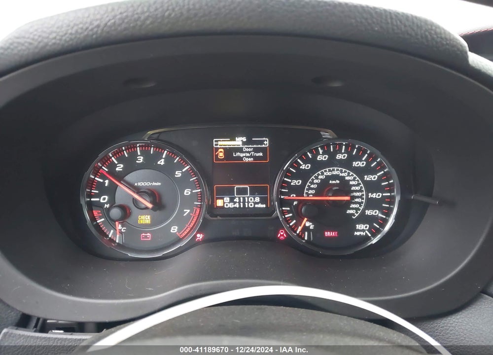 2021 SUBARU WRX VIN: JF1VA1A6XM9819181