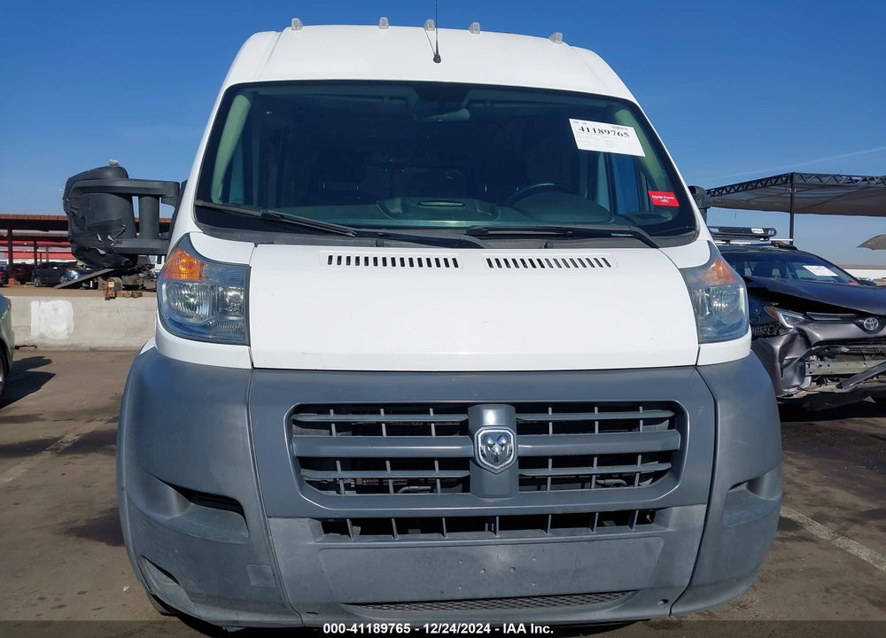 2017 RAM PROMASTER 2500 HIGH ROOF 159 WB VIN: 3C6TRVDG3HE500784