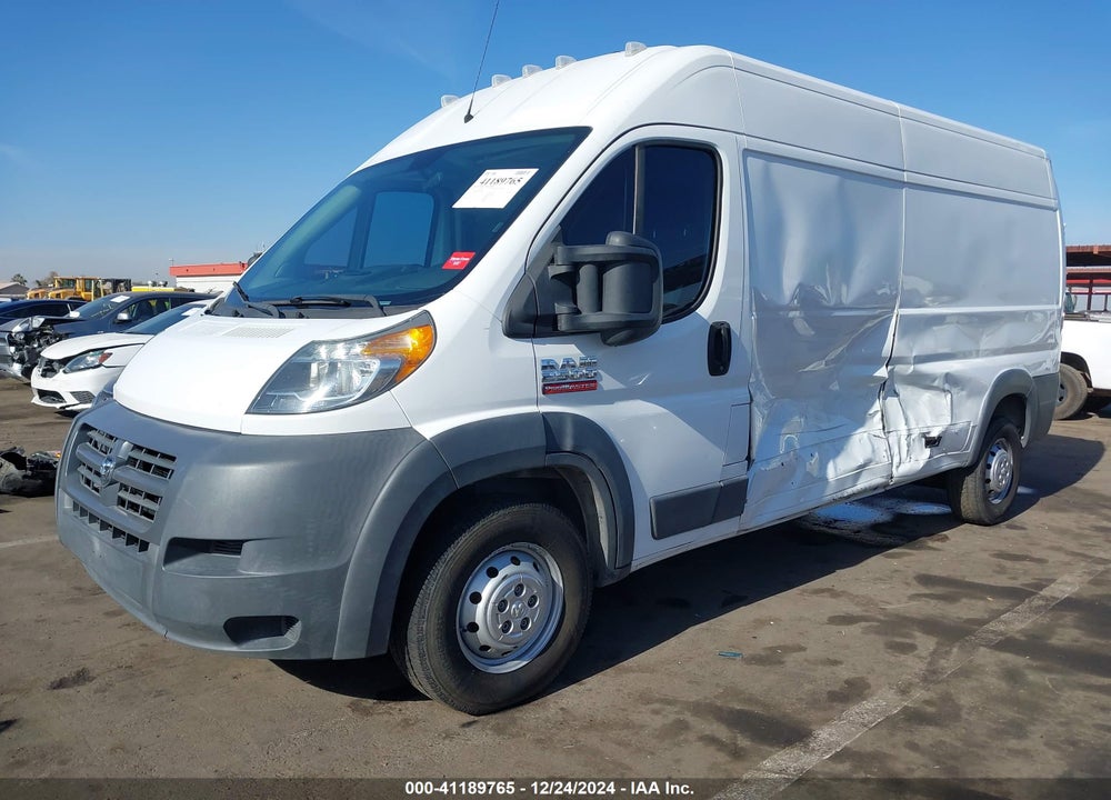 2017 RAM PROMASTER 2500 HIGH ROOF 159 WB VIN: 3C6TRVDG3HE500784