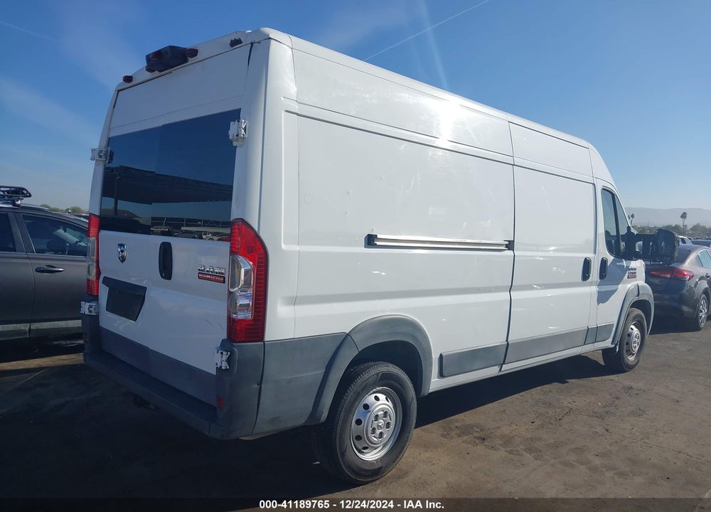 2017 RAM PROMASTER 2500 HIGH ROOF 159 WB VIN: 3C6TRVDG3HE500784