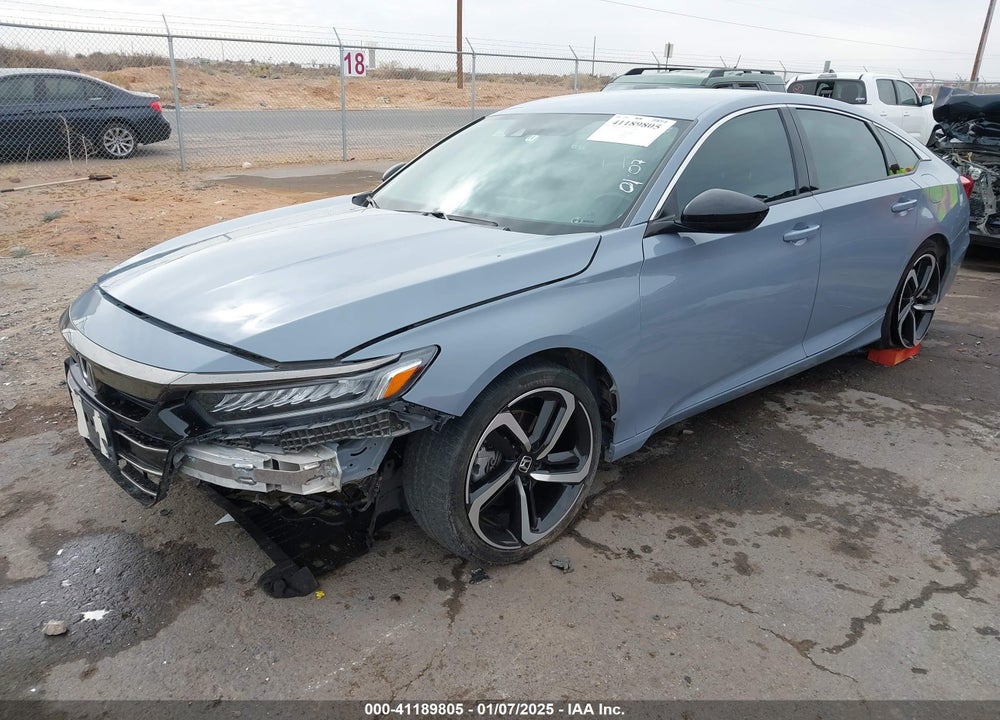 2022 HONDA ACCORD VIN: 1HGCV1F37NA059202