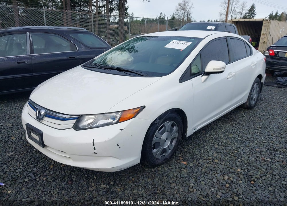 2012 HONDA CIVIC HYBRID BASE (CVT) VIN: JHMFB4F29CS009548