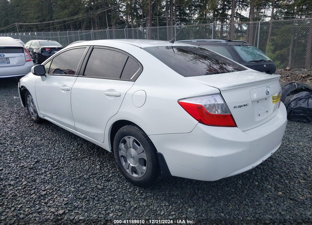 2012 HONDA CIVIC HYBRID BASE (CVT) VIN: JHMFB4F29CS009548