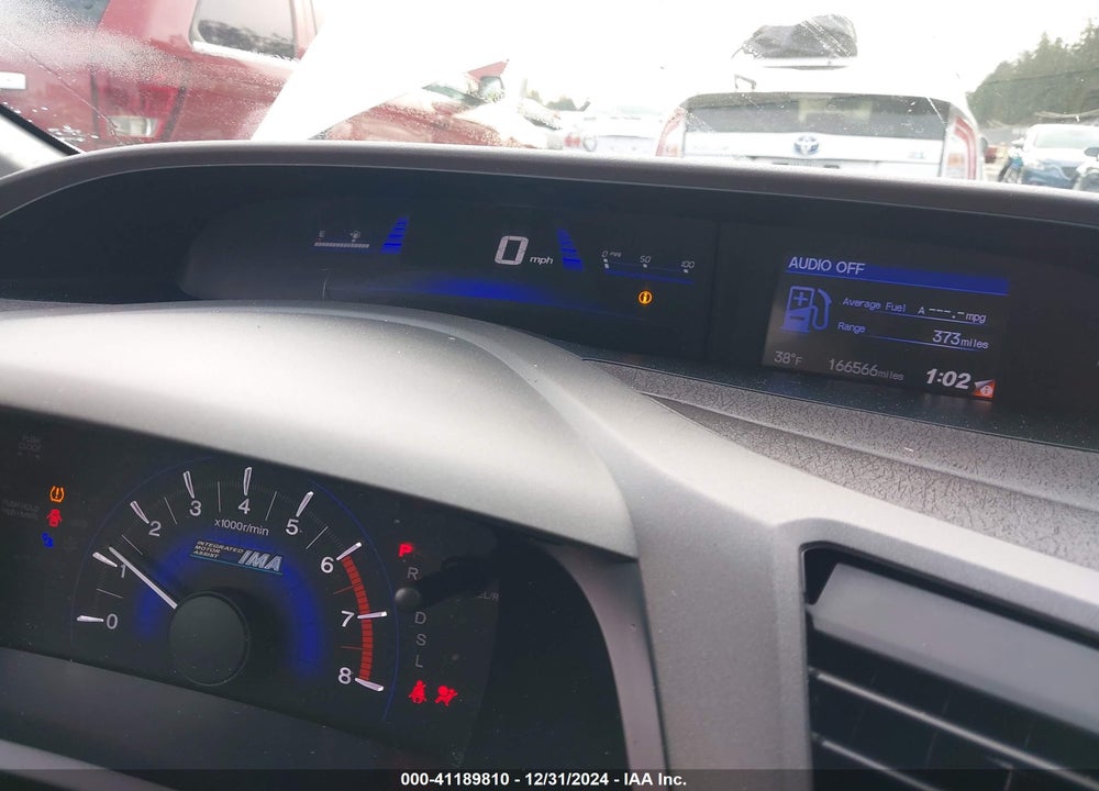 2012 HONDA CIVIC HYBRID BASE (CVT) VIN: JHMFB4F29CS009548
