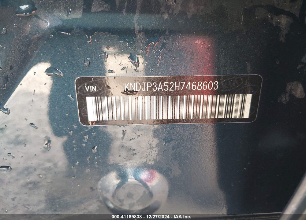 2017 KIA SOUL VIN: KNDJP3A52H7468603