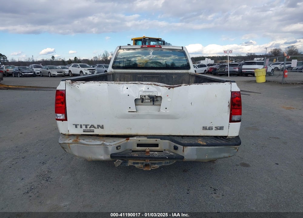 2008 NISSAN TITAN XE VIN: 1N6AA06E38N319599