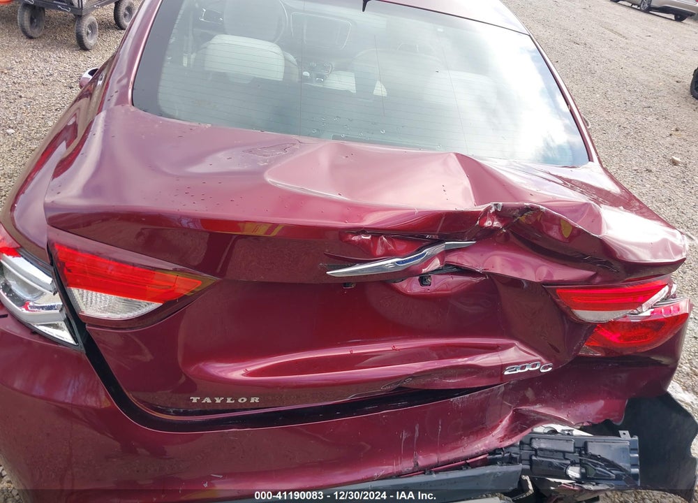 2016 CHRYSLER 200 C VIN: 1C3CCCCBXGN147527