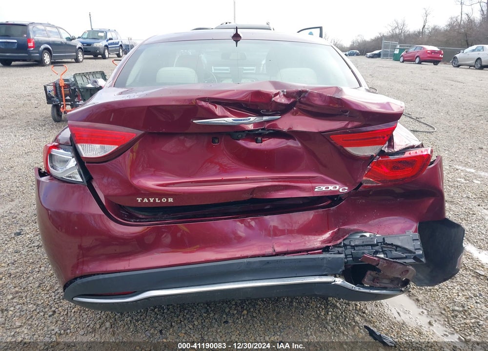 2016 CHRYSLER 200 C VIN: 1C3CCCCBXGN147527